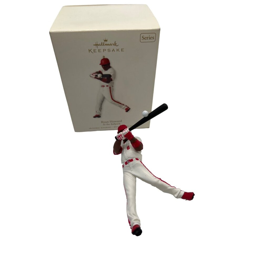 2010 Hallmark Keepsake Ryan Howard At Ballpark Christmas Ornament 15th in Series